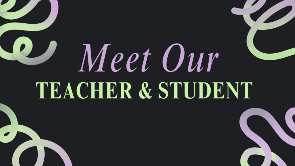 black purple green creative meet our team presentation